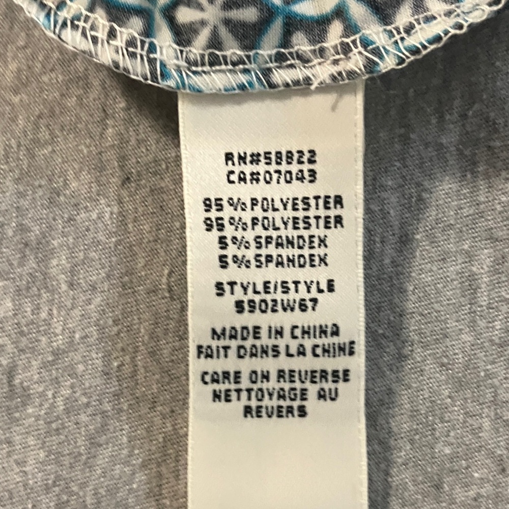 Max Studio Black And Blue Patterned Mini Dress - image 4